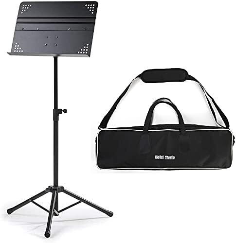 Hola Music HM-MS+ Professional Folding Orchestra Sheet Music Stand w/Carry Bag