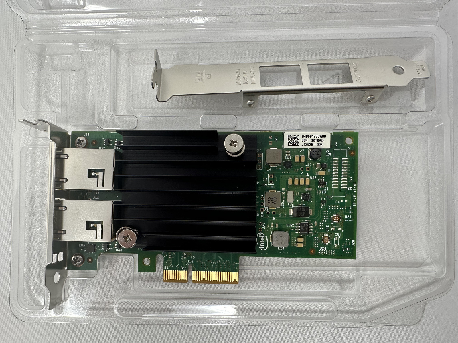 DELL Intel X550-T2 2port 10Gb Ethernet PCIe Network Adapter 04V7G2 both brackets