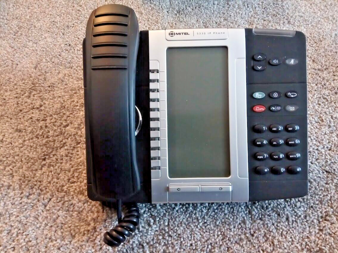 Mitel 5330 IP Phones 50005804 w/ Mounting Stand, Handset (Lot of 25)