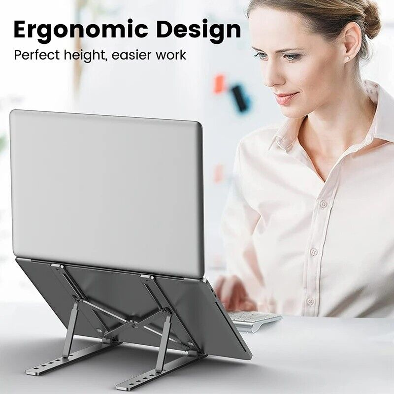 Executive Office Laptop Stand Ergonomic Portable Laptop Riser Adjustable Height