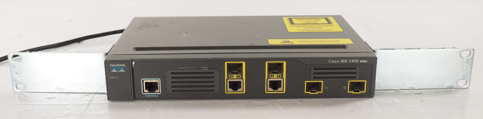 CISCO 3400 ME 3400G 2CS A Network Switch with Mounting Racks
