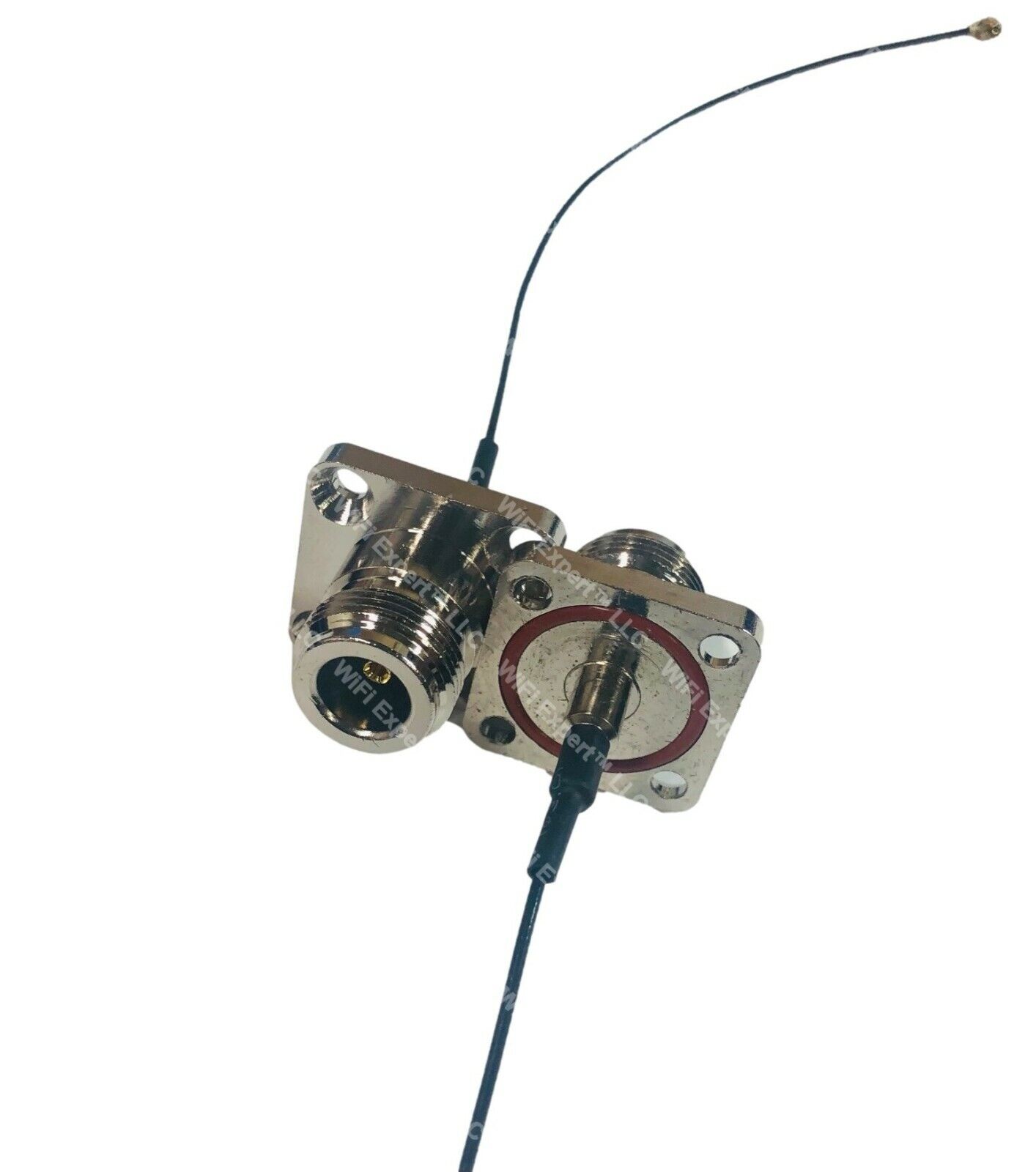 1x 1.37 U.FL IPEX Mini PCI to N Female Flange O-RING Cable 8 Inches