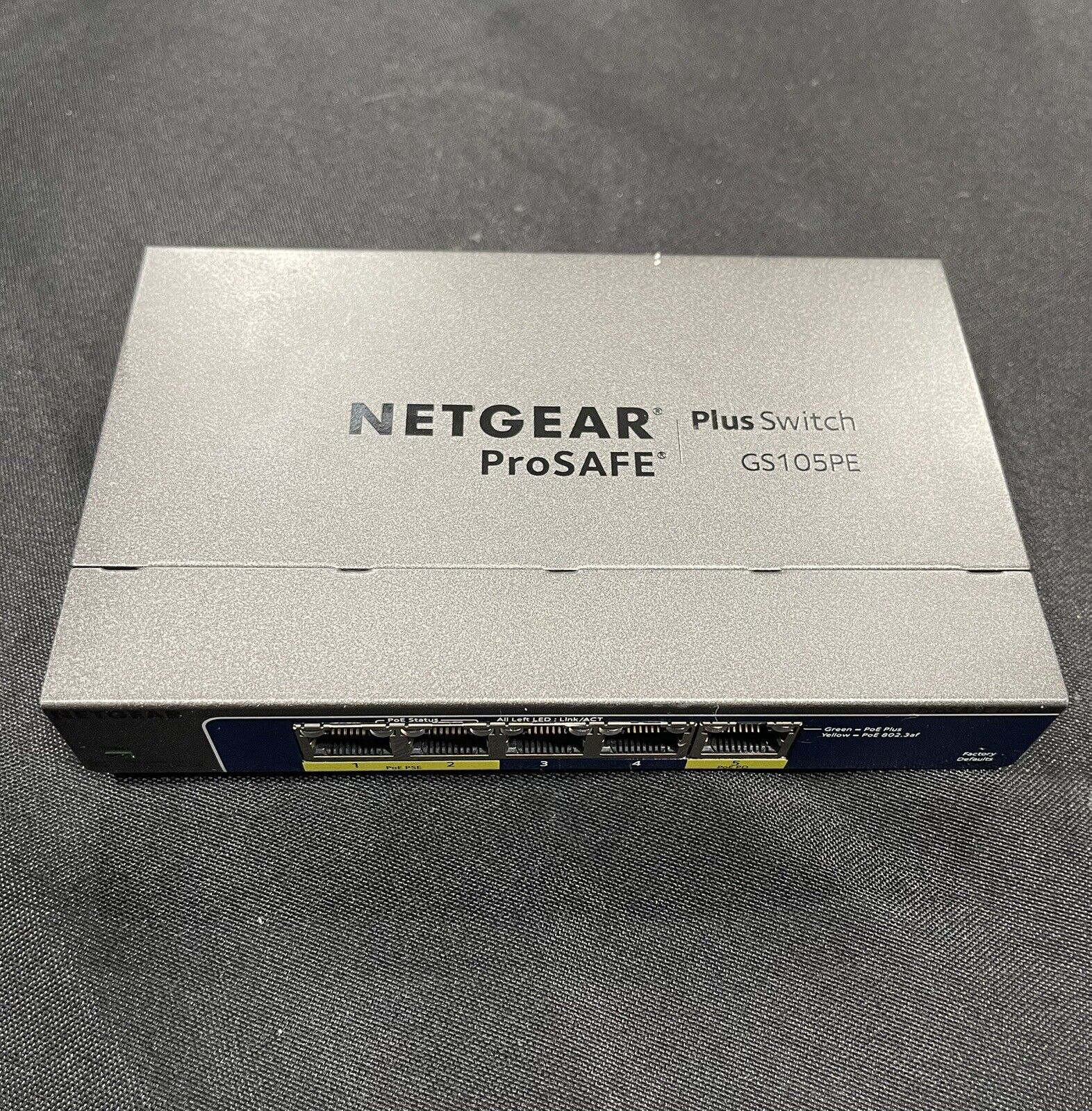 Netgear ProSAFE Plus Ethernet Switch GS105PE 5-Port PoE [ UNIT ONLY ] FREE S/H