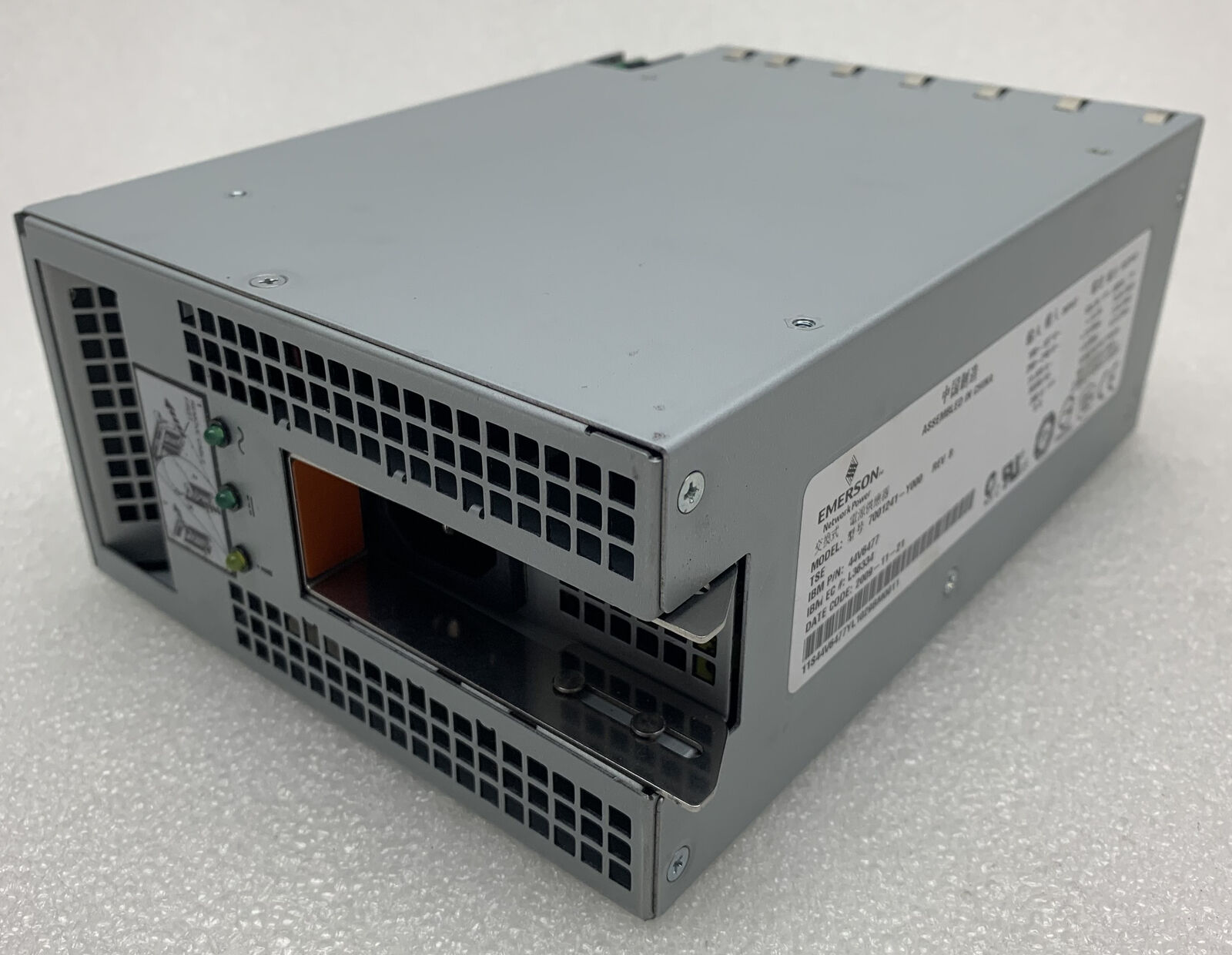 Emerson Network Power Supply Model: 7001241-Y000 P/N: 44V6477 Tested and Working