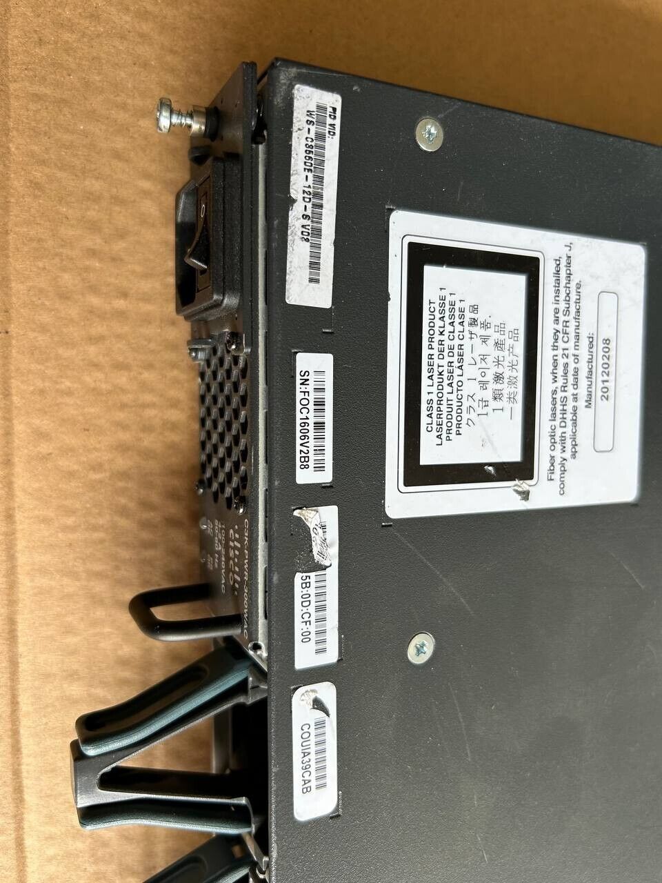 Cisco Catalyst WS-C3560E-12D-S Switch with 11 x X2-10GB-LRM Module as free gift
