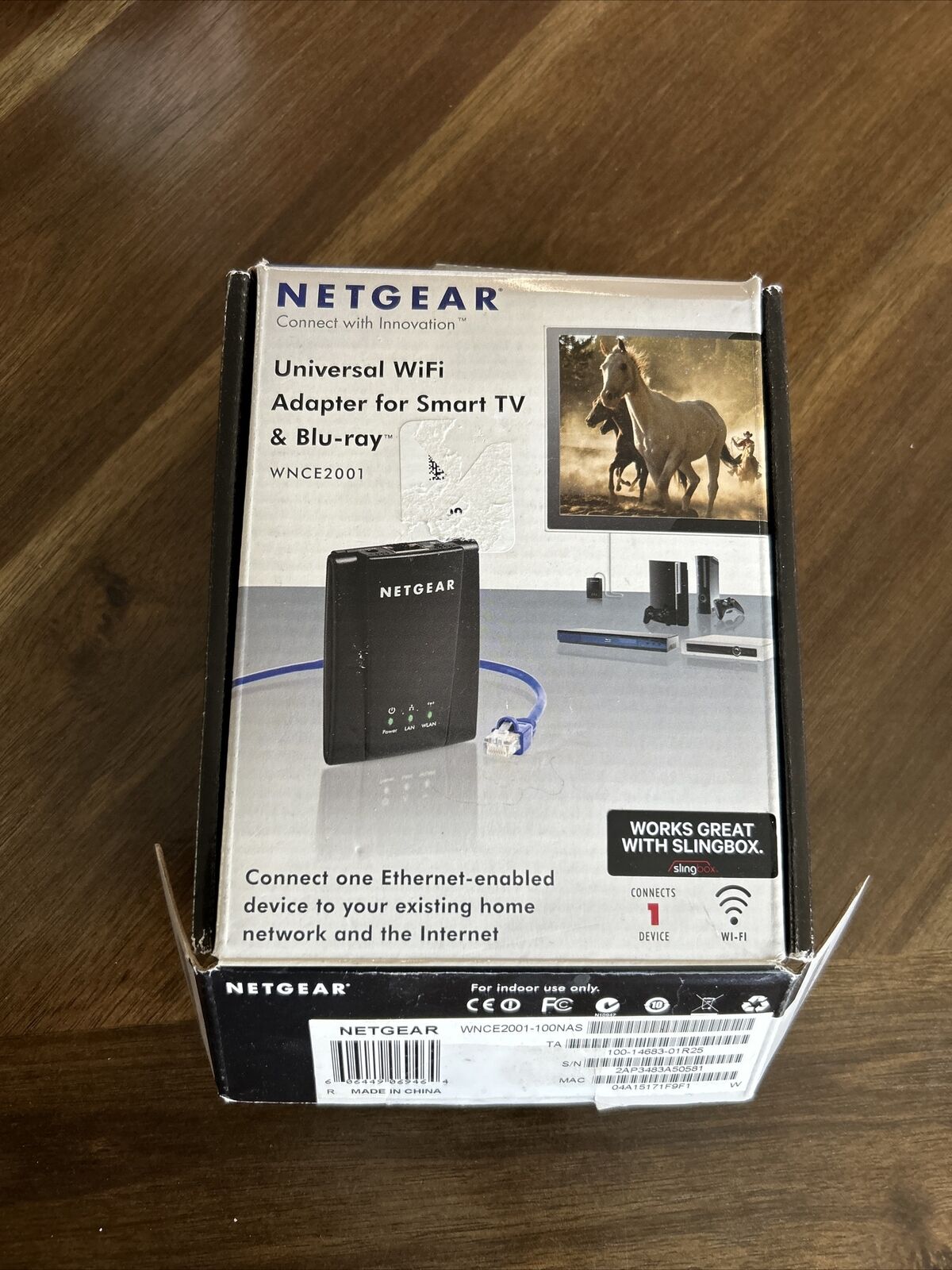 Netgear (WNCE2001-100NAS) Universal Wifi Internet Adapter For TV & Blu Ray