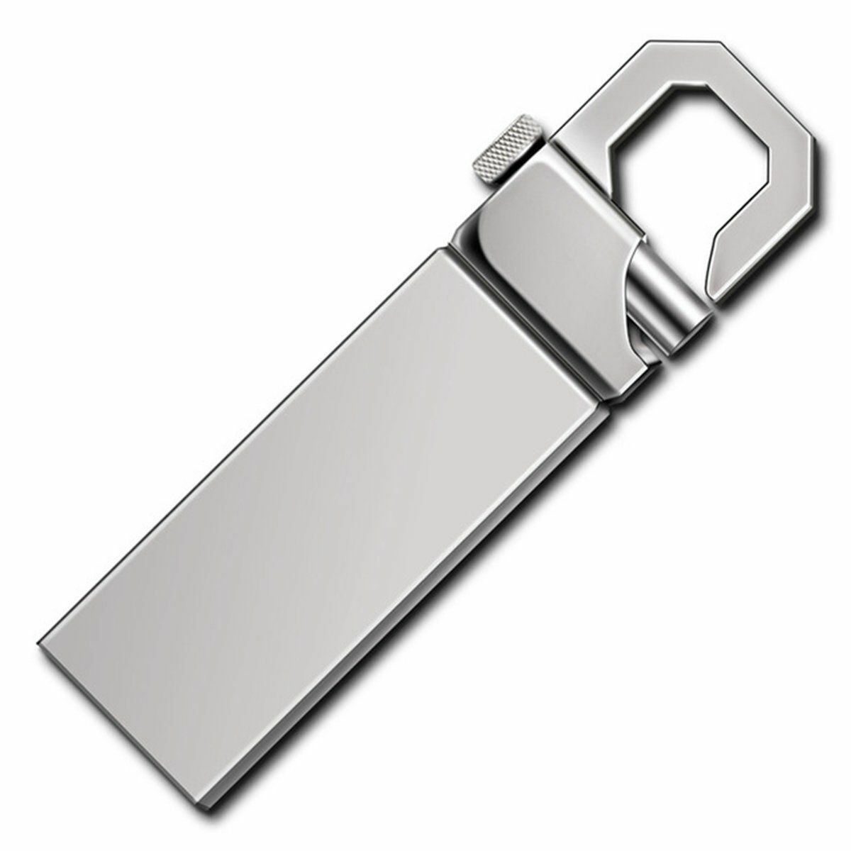 2T 64GB USB 2.0 Flash Drive Memory Stick Pen UDisk Metal Chain Key Waterproof PC