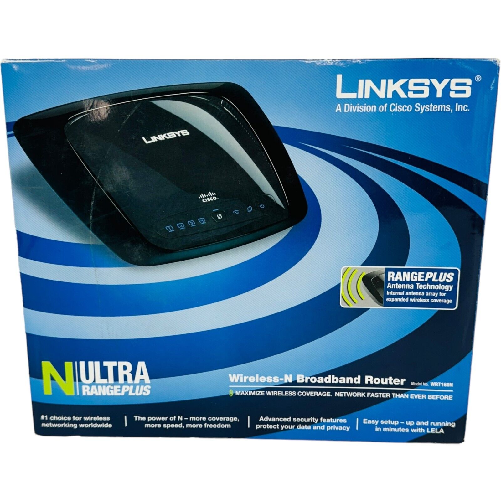 Linksys Wireless N Broadband Router WRT610N 270 Mbps 4-Port Gigabit