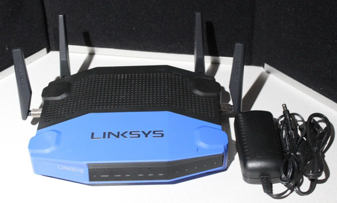 Linksys WRT1900AC AC1900 Dual Band 2.4 Smart WiFi 4-Ports AC Router