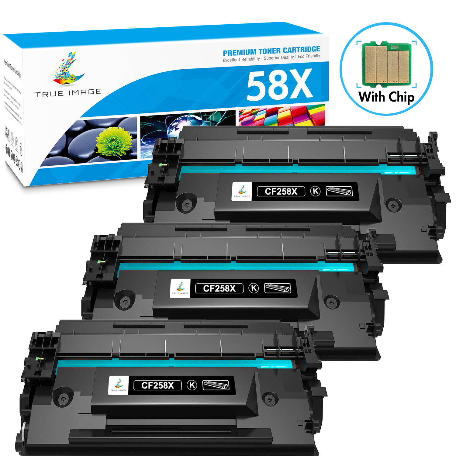 CF258A CF258X 58X WITH CHIP for HP 58A Toner LaserJet Pro M404dn MFP M428fdw lot