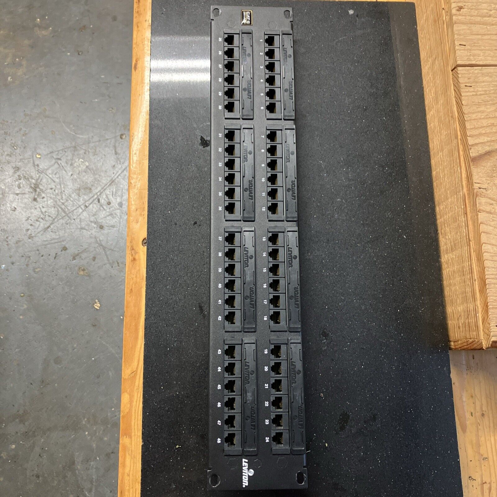 Leviton 69586-U48 eXtreme 6+ Universal Patch Panel 48-Port 2RU CAT 6. Cable