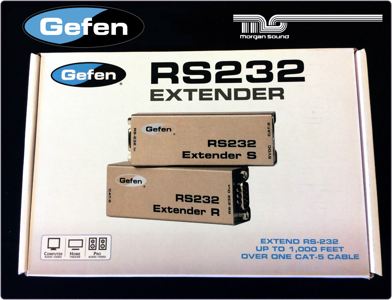 GEFEN RS-232 Extender EXT-RS232 New Old Stock / New in Box