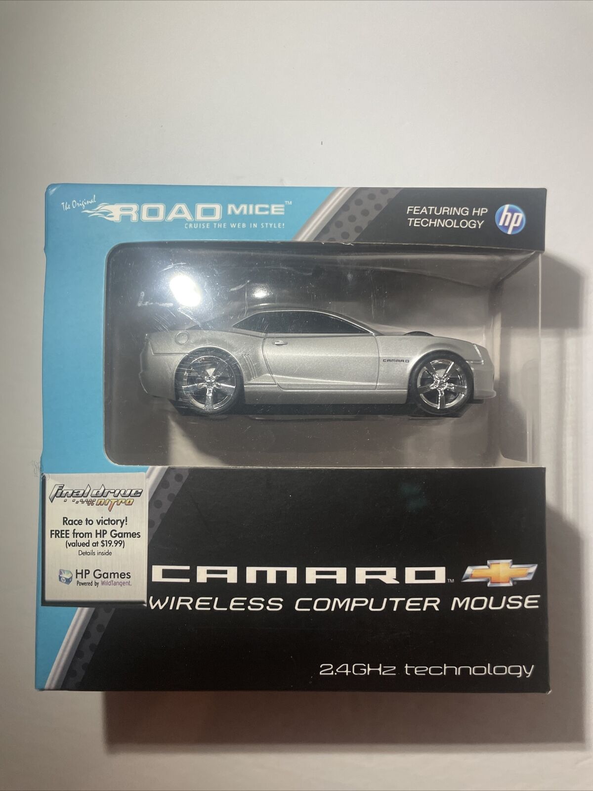 Road Mice Chevrolet Camaro 2.4GHz Wireless Optical Scroll Mouse - New In Box