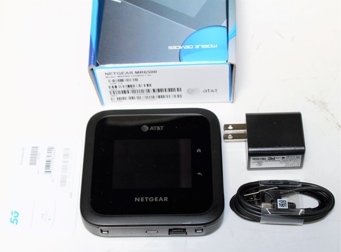 NETGEAR Nighthawk M6 Pro MR6500 (AT&T ) 5G Wi-Fi Router - Black VERY GOOD