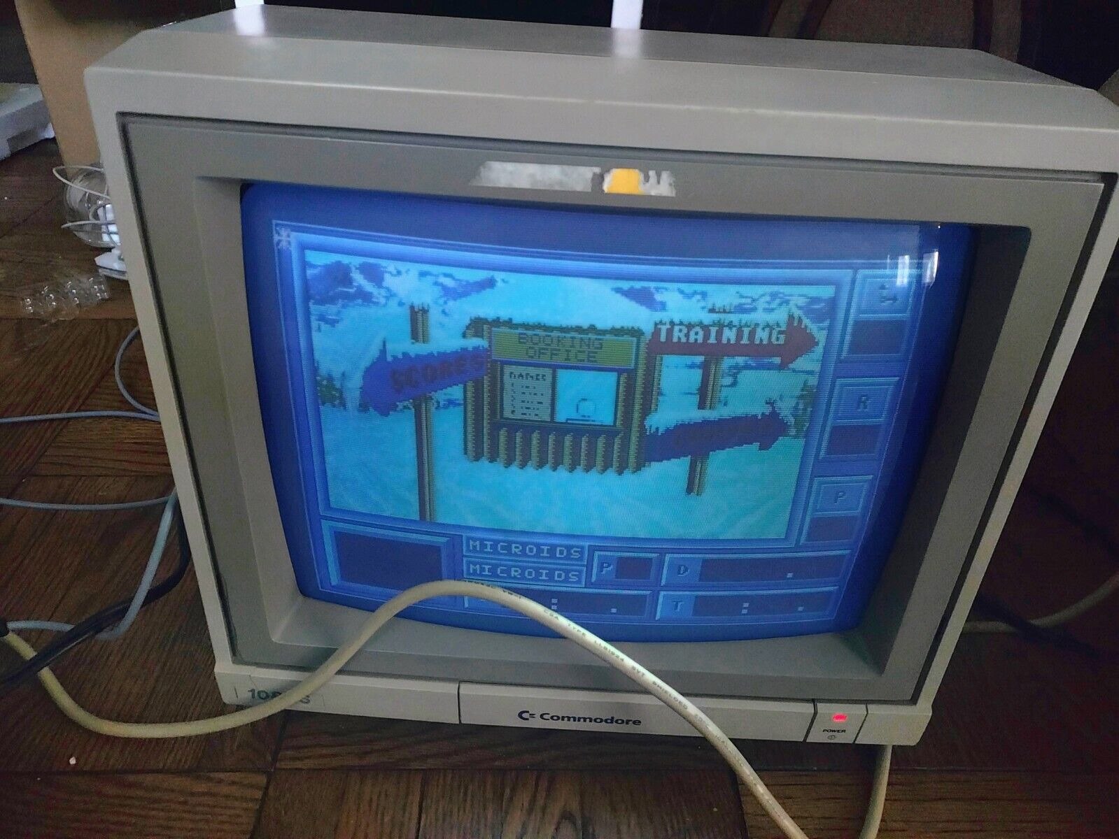Vintage Commodore Amiga 1000 Computer and Monitor