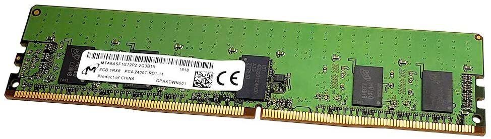 Micron MTA9ASF1G72PZ-2G3B1 8GB PC4 2400 19200T 1RX8 Server Memory