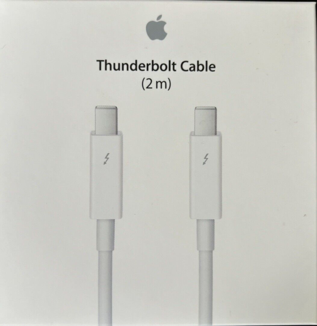 Apple Thunderbolt 2 m Cable - White (MD861ZM/A) New - Sealed Box - Model A1410