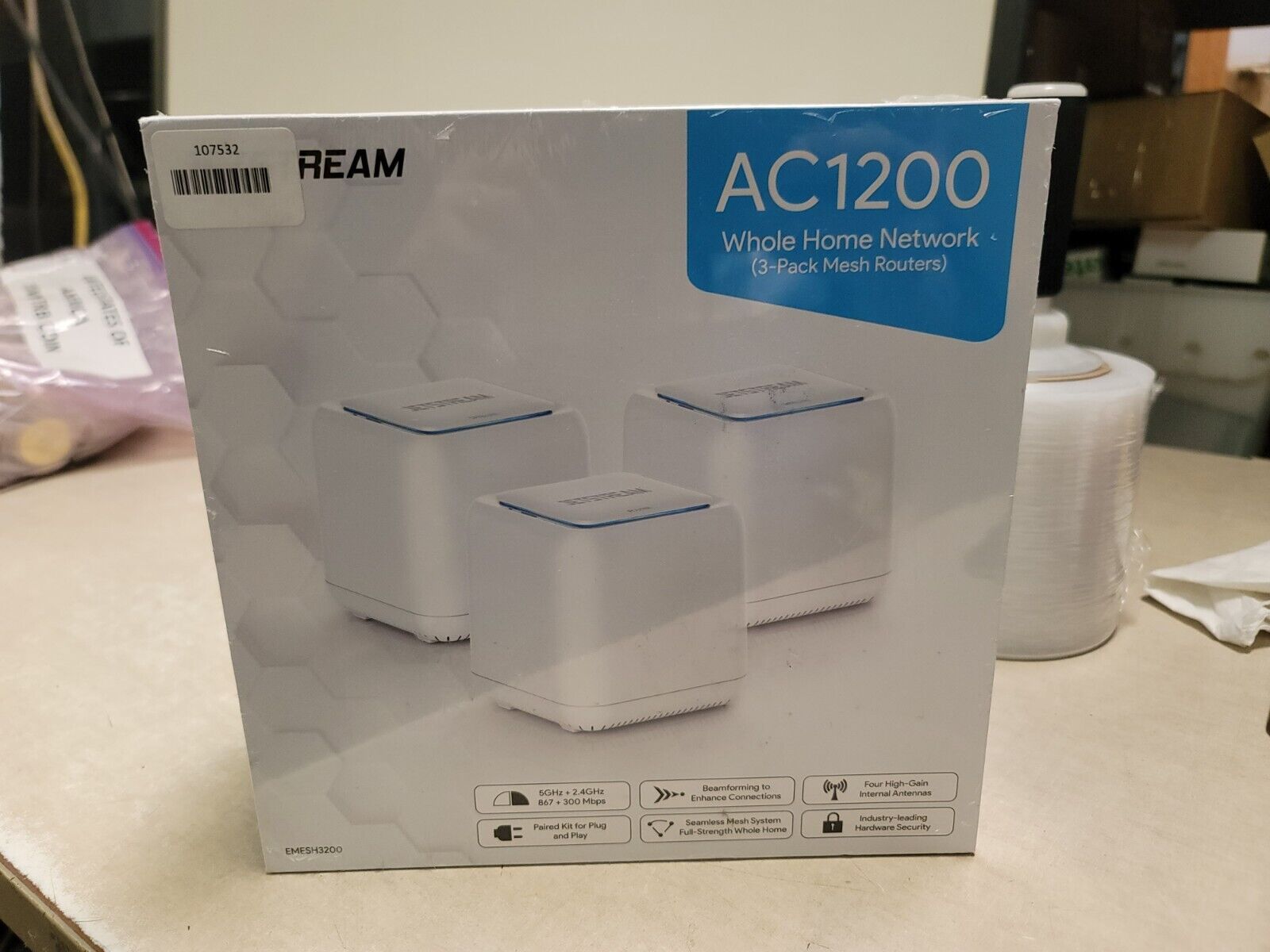 Jetstream AC1200 Whole Home WiFi Mesh Routers 3-Pack (EMESH3200) SEALED