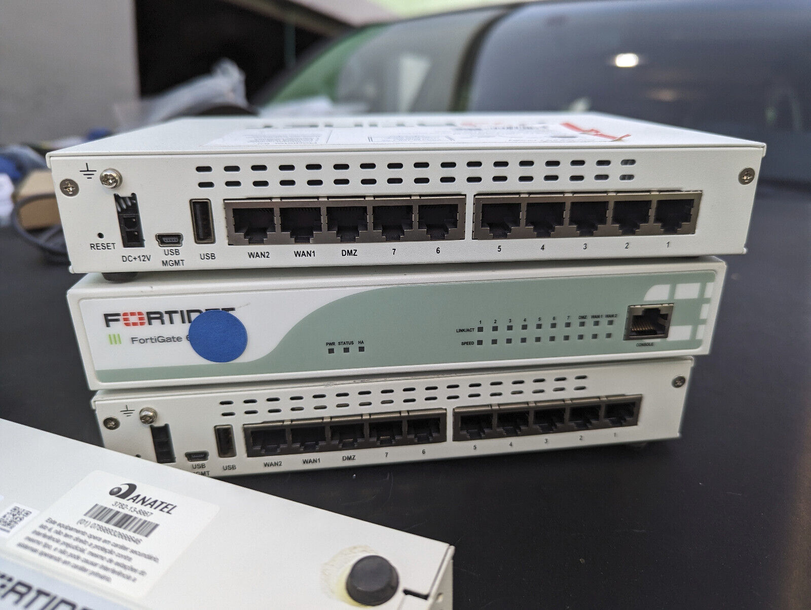 LOT OF 4 - Fortinet FortiGate 60D Firewall Router FG-60D W/O Power Supply