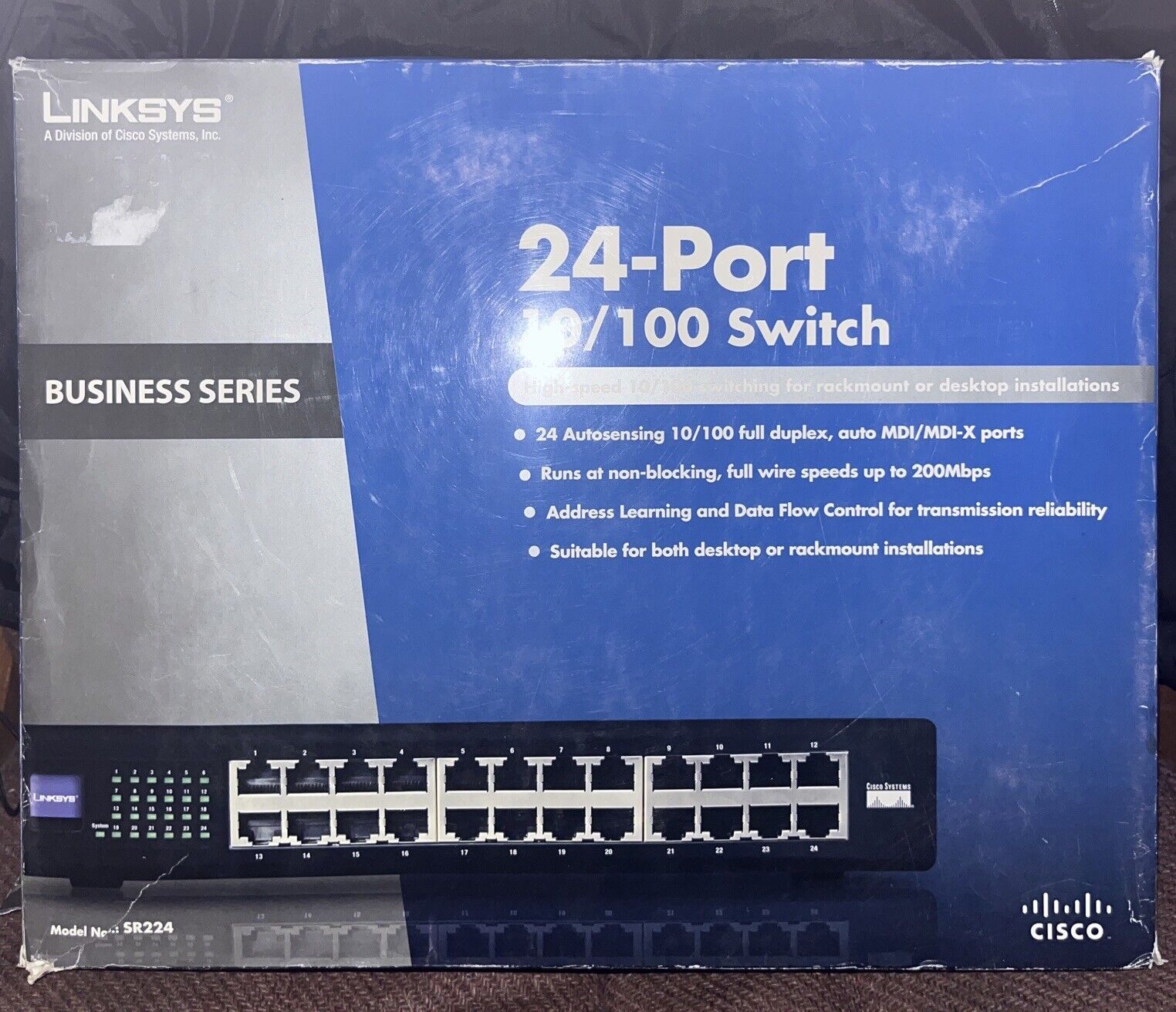Linksys 24 Port SR224 10/100 Switch