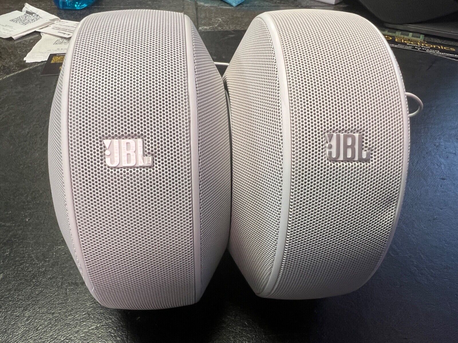 JBL Pebbles Speaker Pair: Plug and Play Stereo Computer Speakers-USB