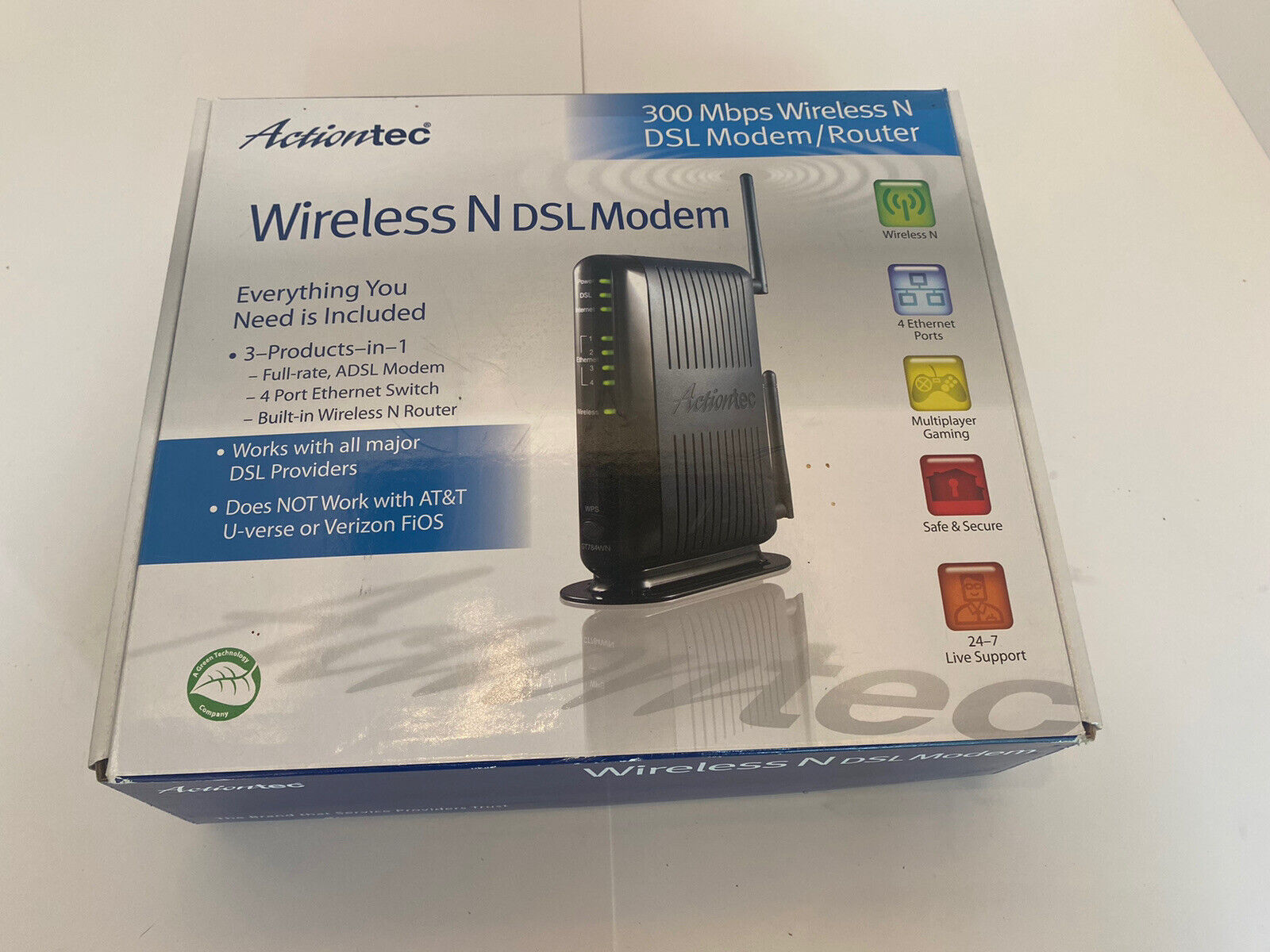 Actiontec GT784WNV 300 Mbps 4-Port Wireless N Router