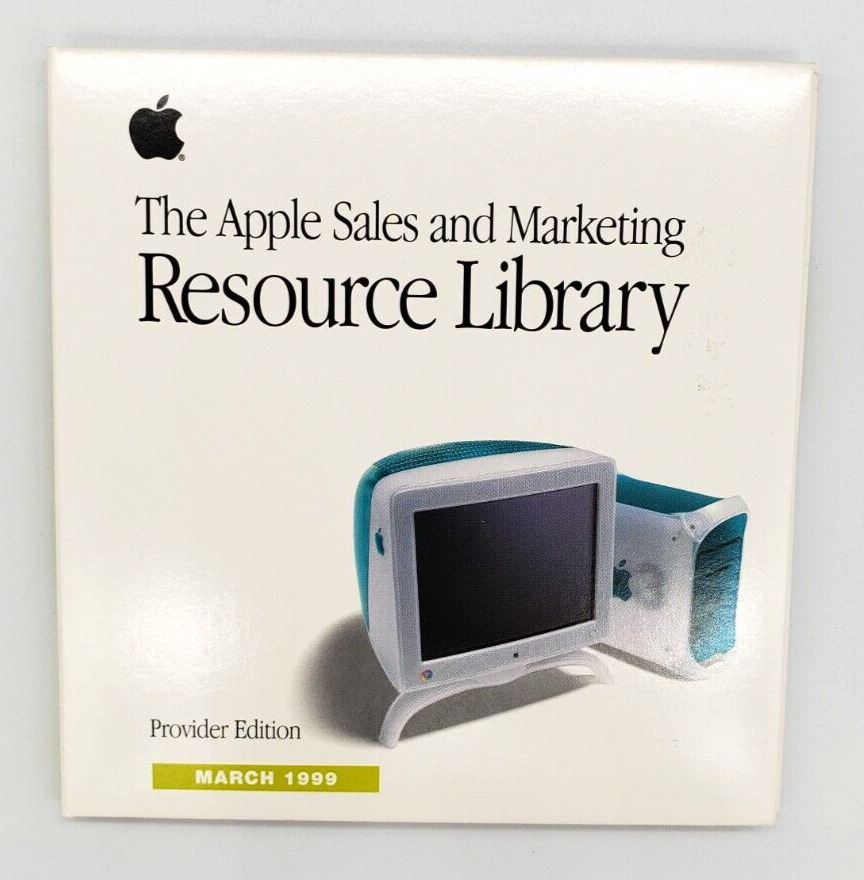 Apple Computer March 1999 Sales Marketing Resource Library CDs Provider Edition
