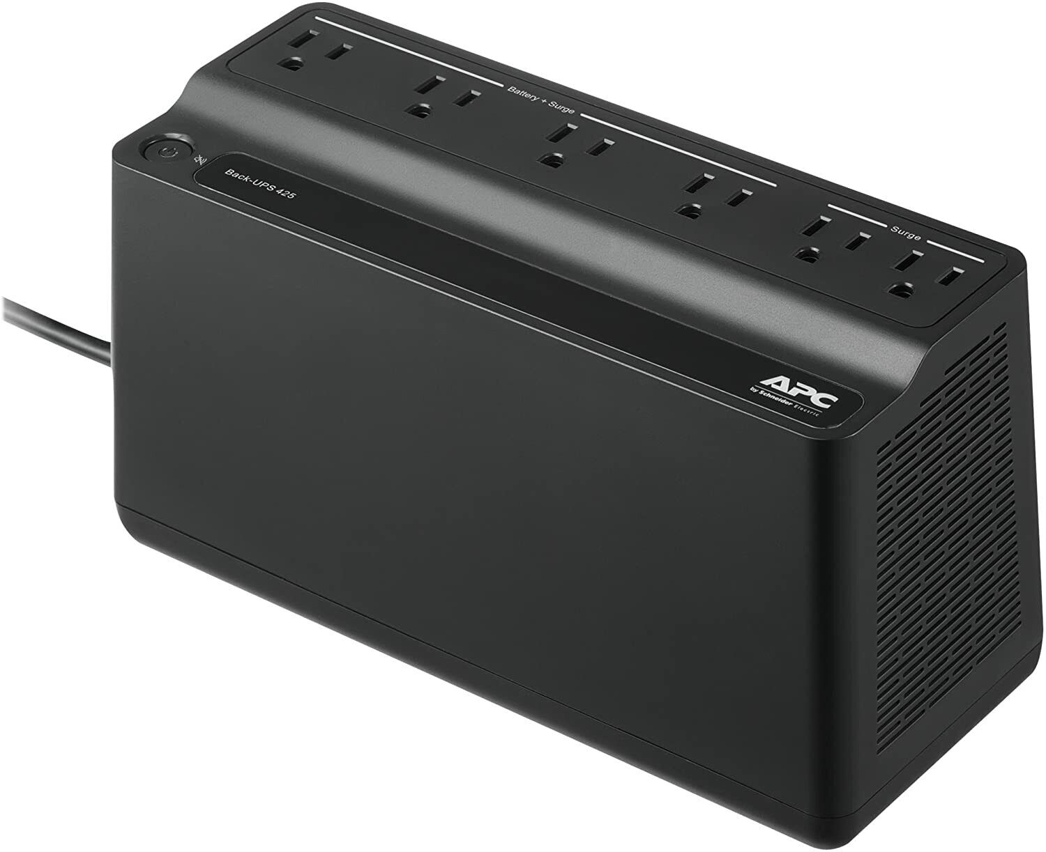 APC UPS, 425VA UPS Battery Backup Surge Protector, BE425M Backup Battery Supply