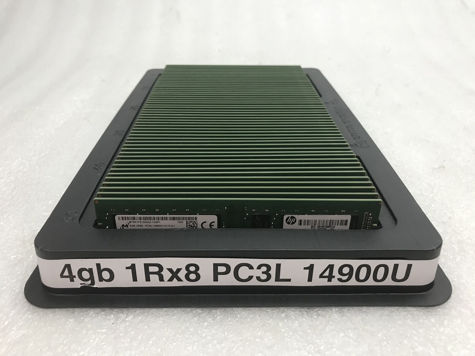 Lot of 50 RAM DIMM Micron 4GB 1Rx8 DDR3L-1866MHz PC3L-14900U non-ECC 200GB total