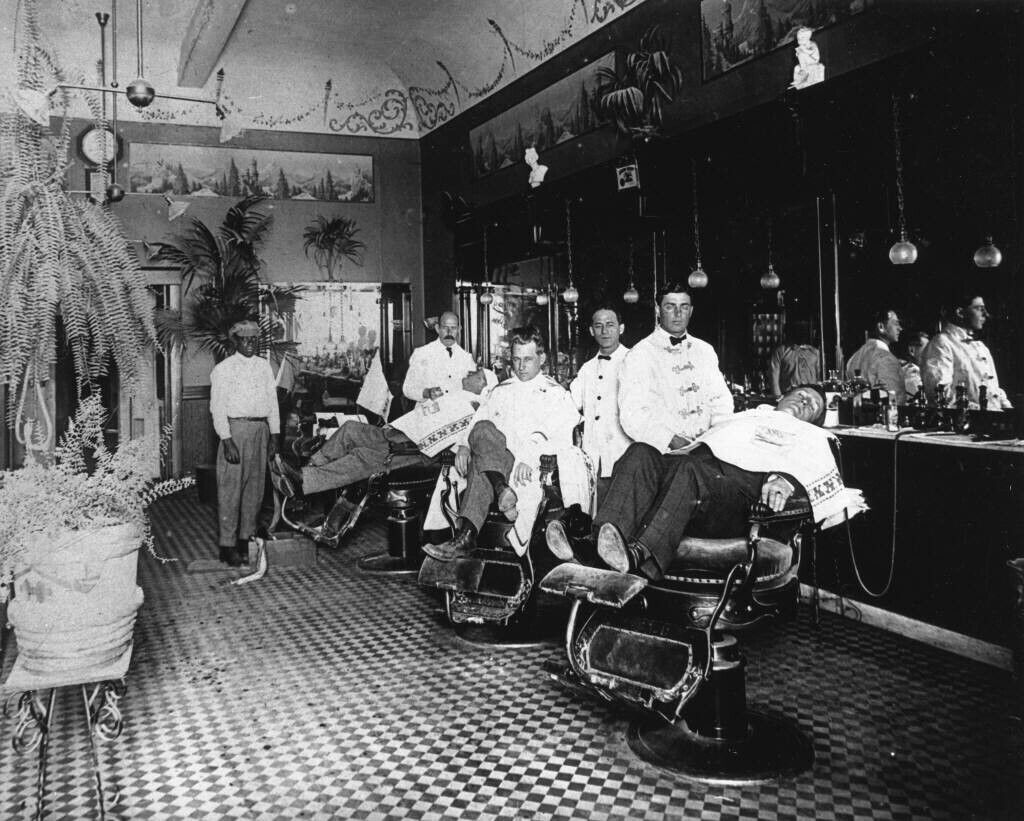 1910  Barber Shop  Mouse Pad Stunning Photos