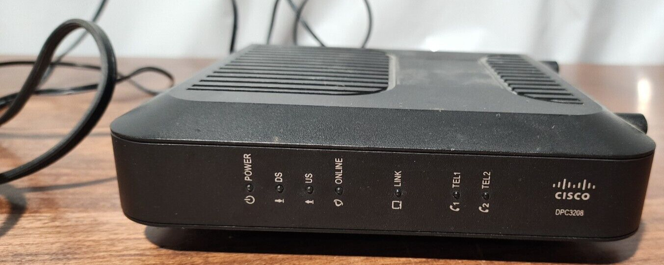 Cisco Model DPC3008 DOCSIS 3.0 Cable Modem With Power Supply - Working Order