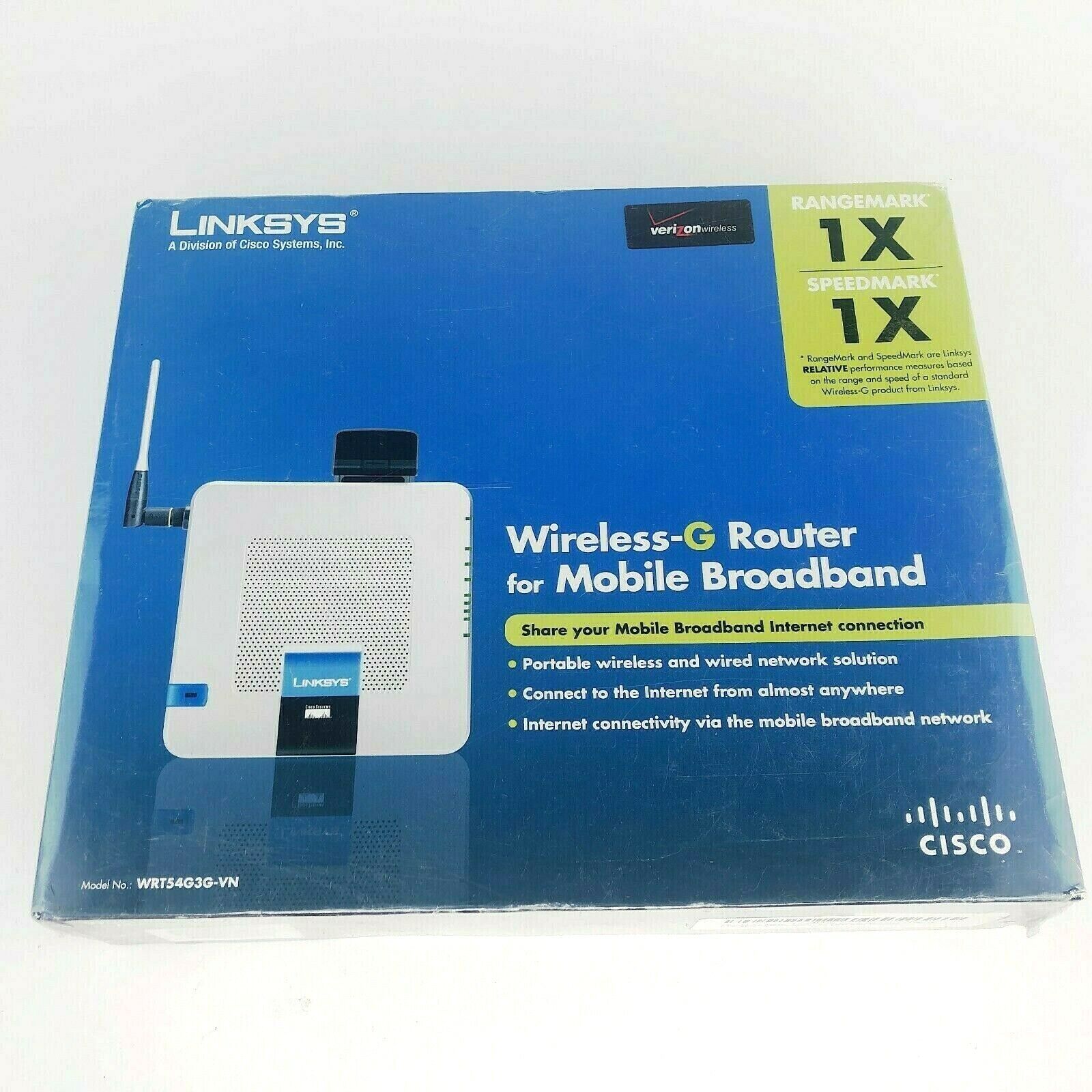Linksys WRT54G3G-VN Wireless Mobile Broadband Router *New*