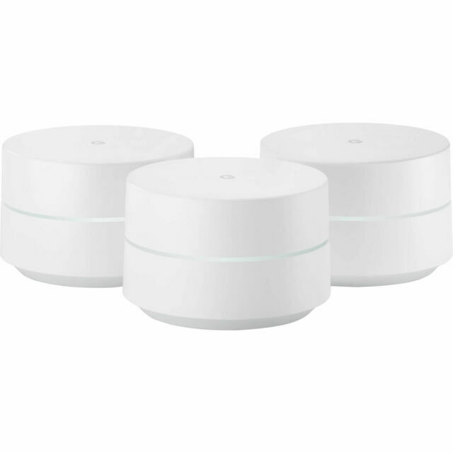 Google WiFi System Set of 3 Router Replacement for Whole Home Coverage Wireless