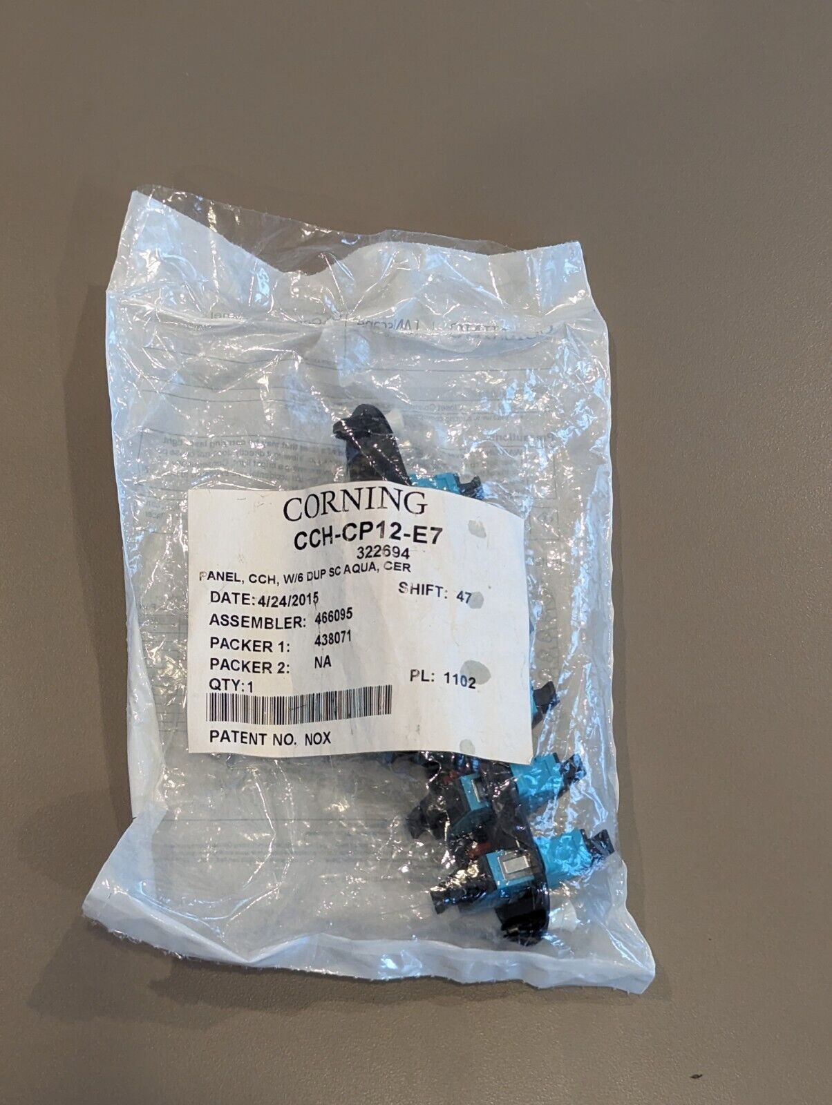 Corning LANscape Closet Connector panel CCH-CP12-E7 NEW SEALED