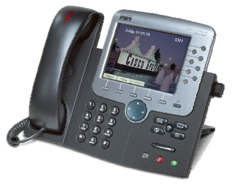 Cisco CP-7970G IP Phone Color Touch Screen SIP SCCP Latest Firmware 8Lines 7970