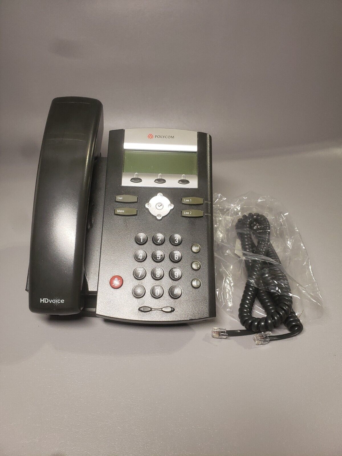 Polycom VVX310 VoIP Phone Skype Business Edition 6 Lines Ethernet Ports 3 Way