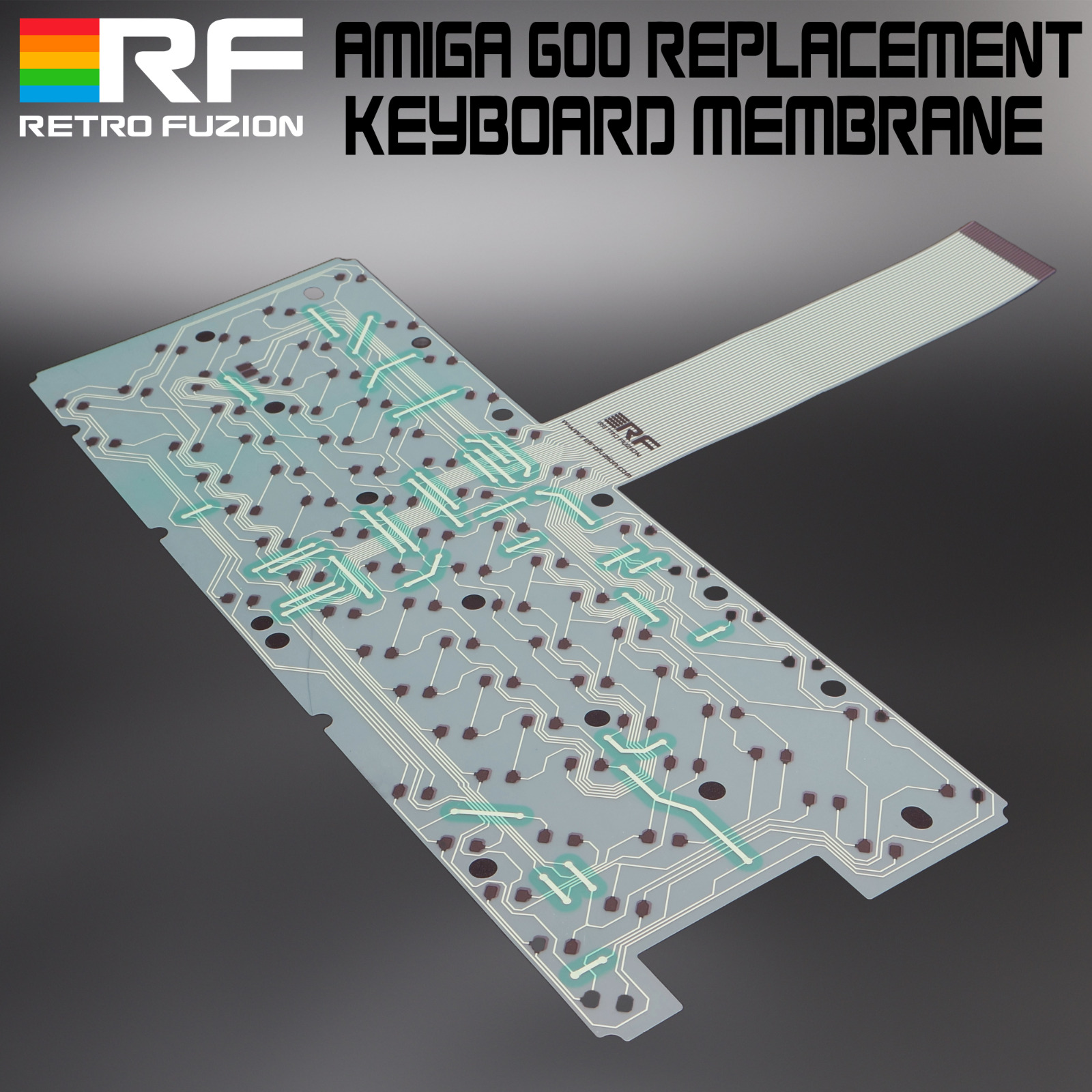 Amiga 600 Premium Replacement Keyboard Membrane - Green Mitsumi -