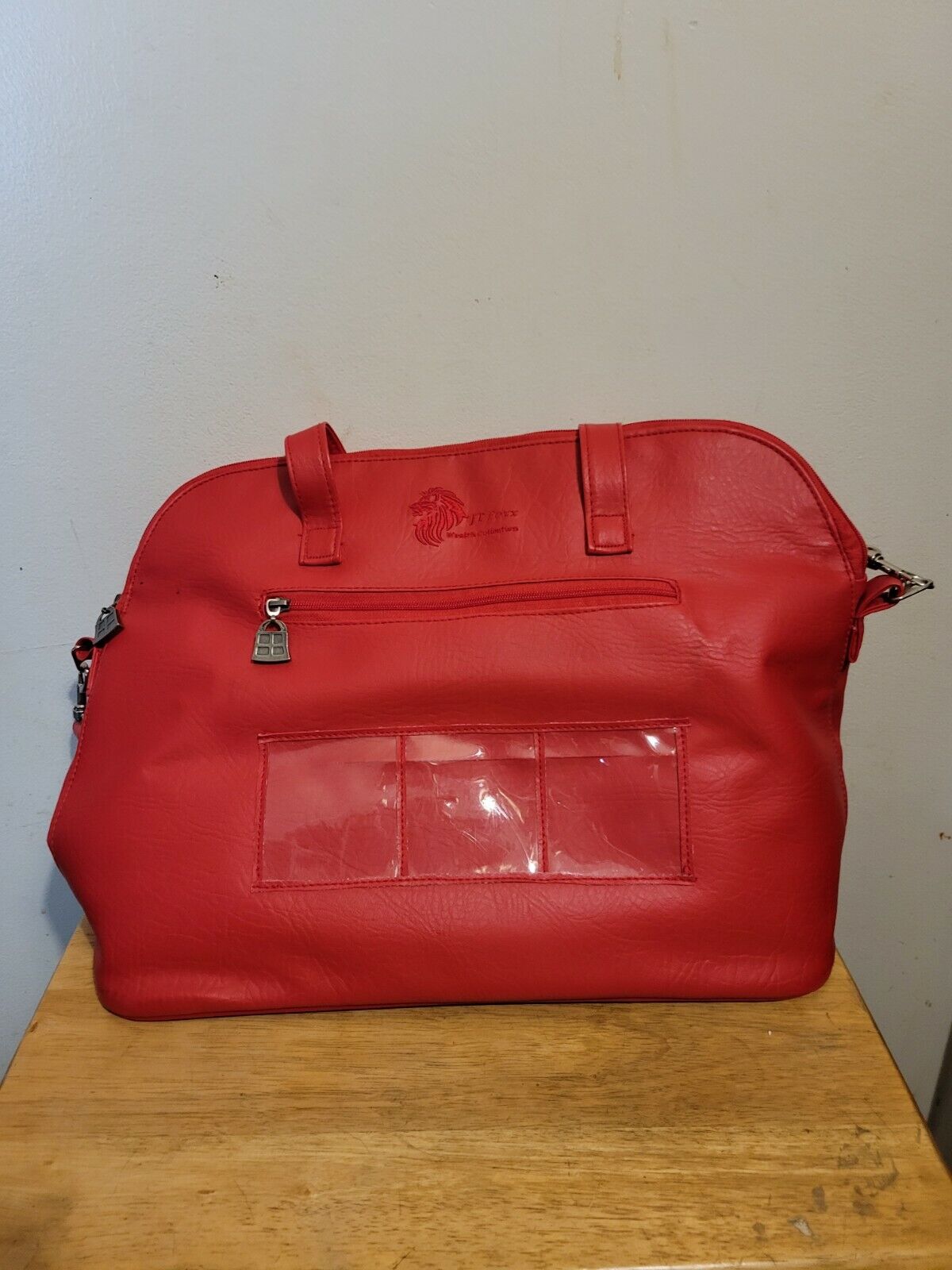 Vintage Red Leather  BRAGGZ Lila Laptop Bag..Gorgeous...