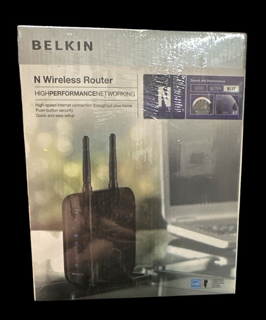 Belkin N Wireless Router High Performance Networking NEW and Sealed box.