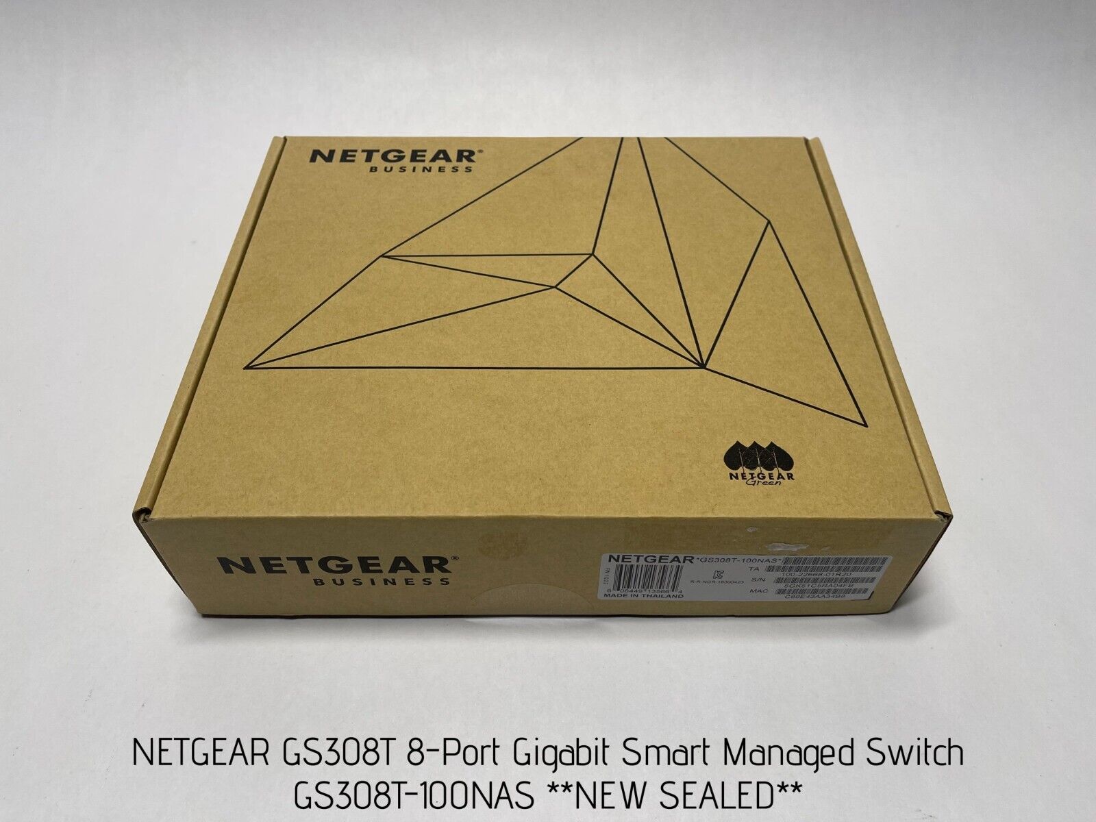 NETGEAR GS308T 8-Port Gigabit Smart Managed Switch, GS308T-100NAS **NEW SEALED**