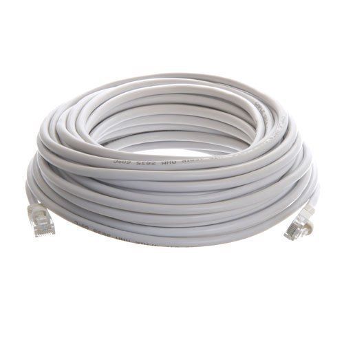 100 FT RJ45 Cat5 Ethernet LAN Network Cable for PC PS Xbox Internet Router White