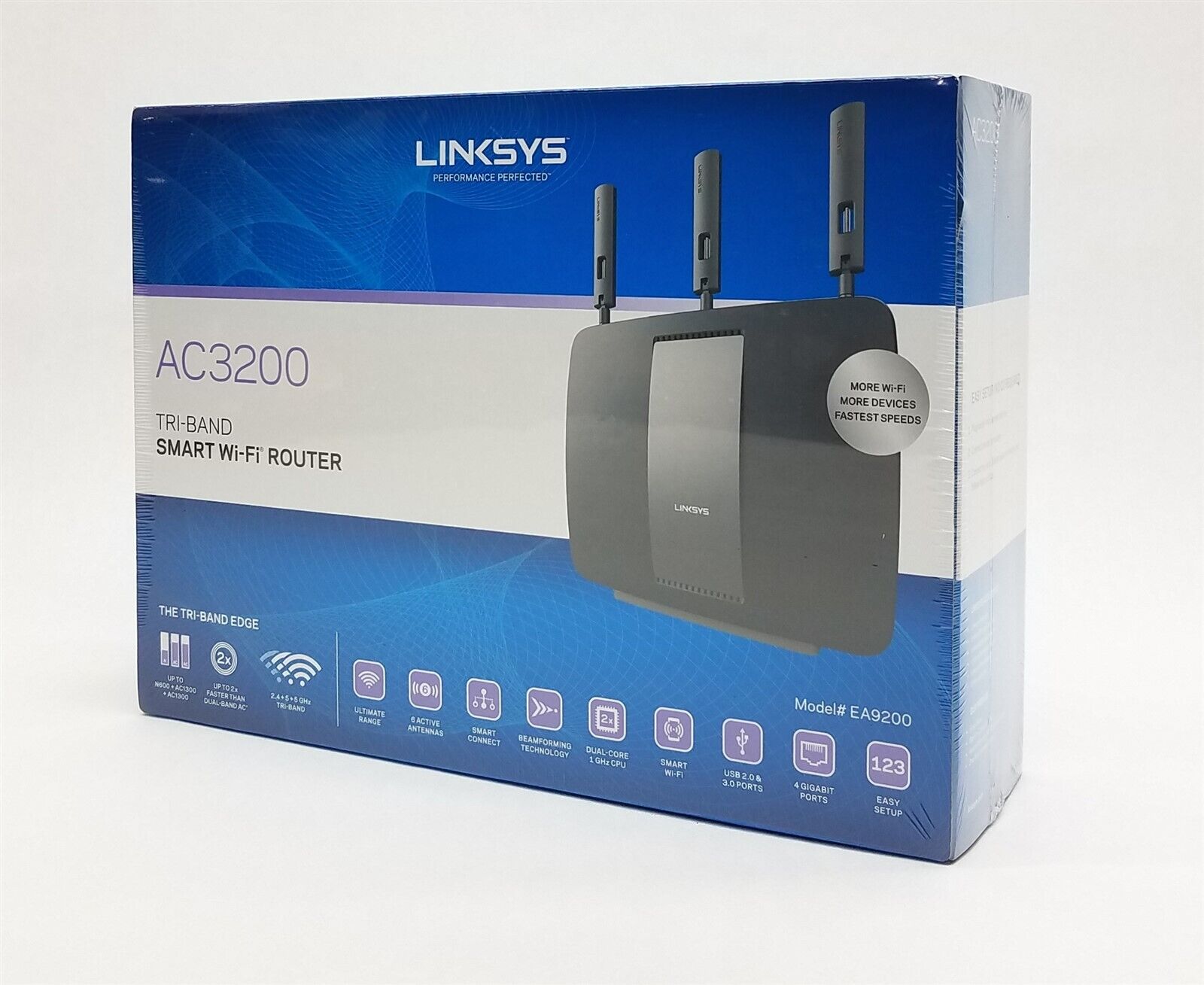Linksys AC3200 EA9200 Tri-Band Smart Wi-Fi Wireless Router Gigabit NEW SEALED