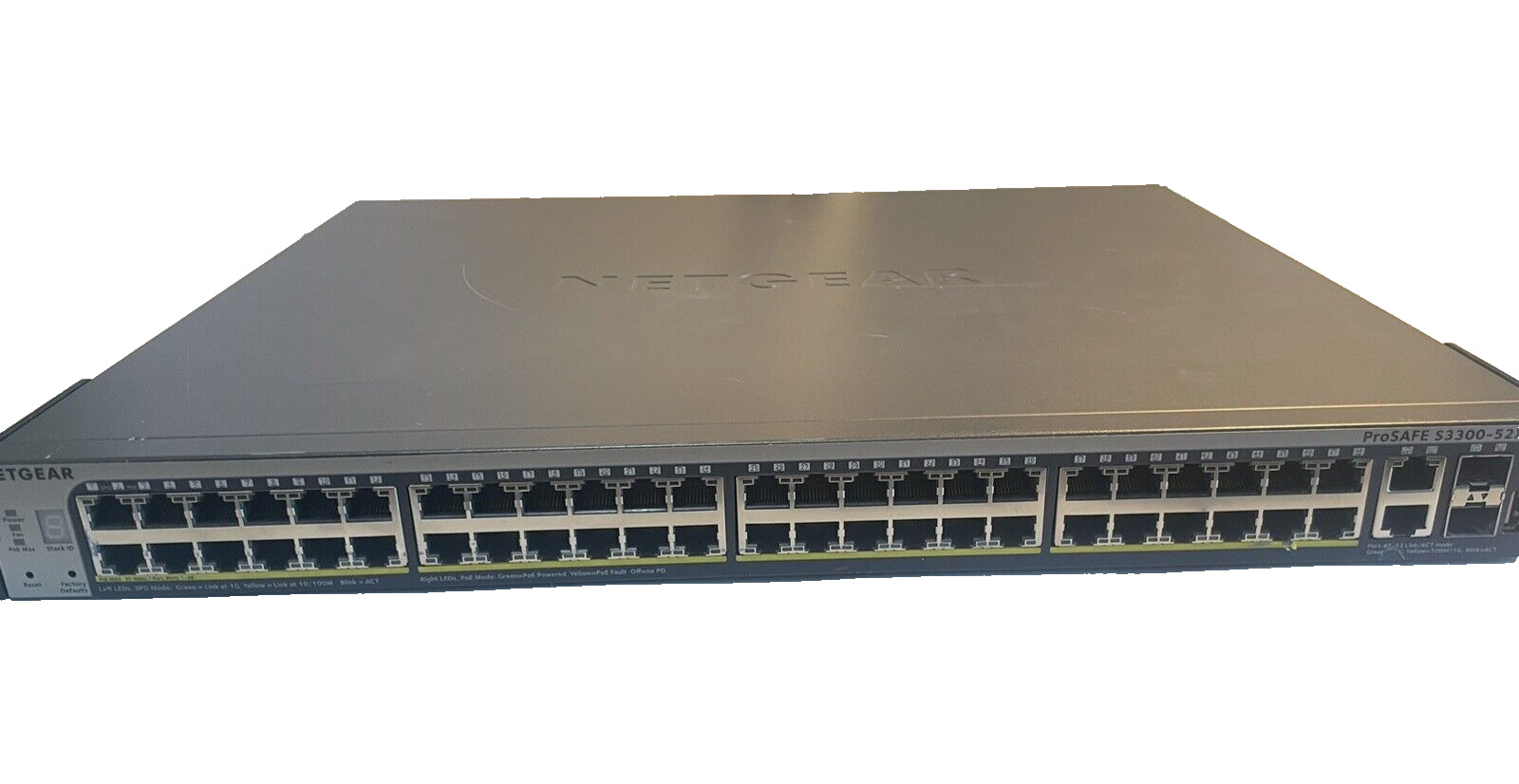 NETGEAR S3300-52X-PoE+ (GS752TXP-100NES) 48 Port Rack Mountable Switch