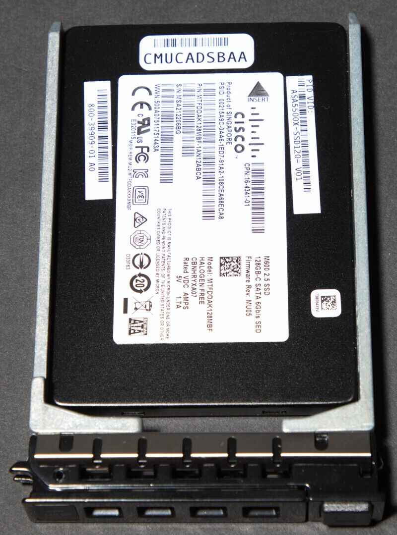CISCO ASA5500X-SSD120 120GB Firepower Services Module SSD, 
