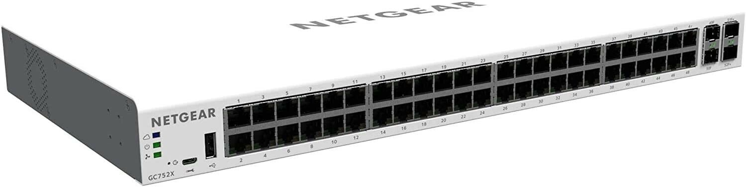 Netgear GC752X Insight Managed 52-Port Gigabit Ethernet Smart Cloud Switch