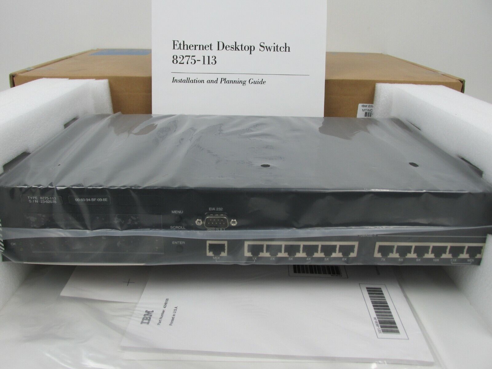 IBM 8275-113 Ethernet Desktop Switch 12-port
