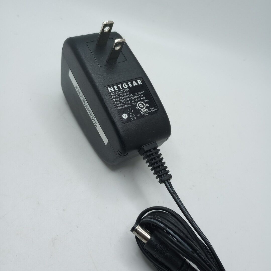 #Q)Netgear Genuine 12V 2.5A P030WF120B 332-10200-002 Power Supply AC Adapter