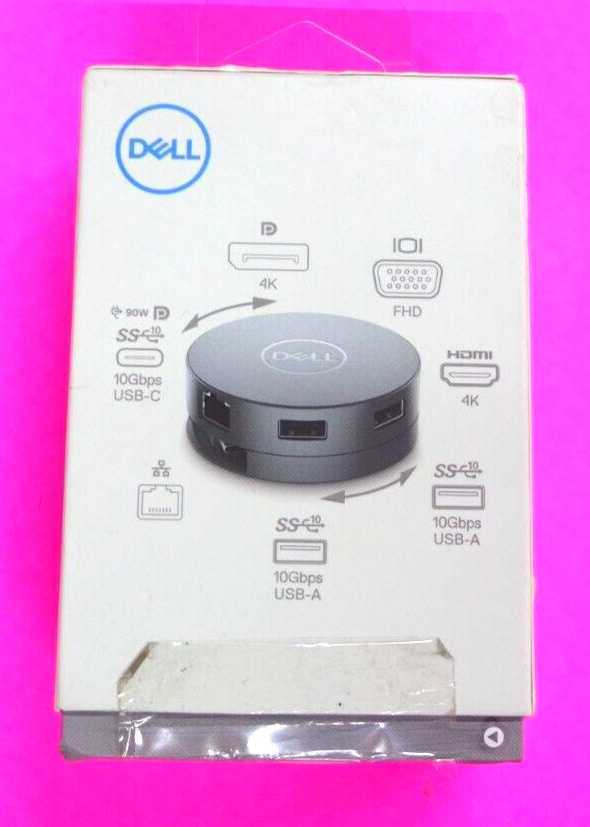 Genuine Dell 7-In-1 USB-C Multiport Adapter Docking Station DA310 1678W