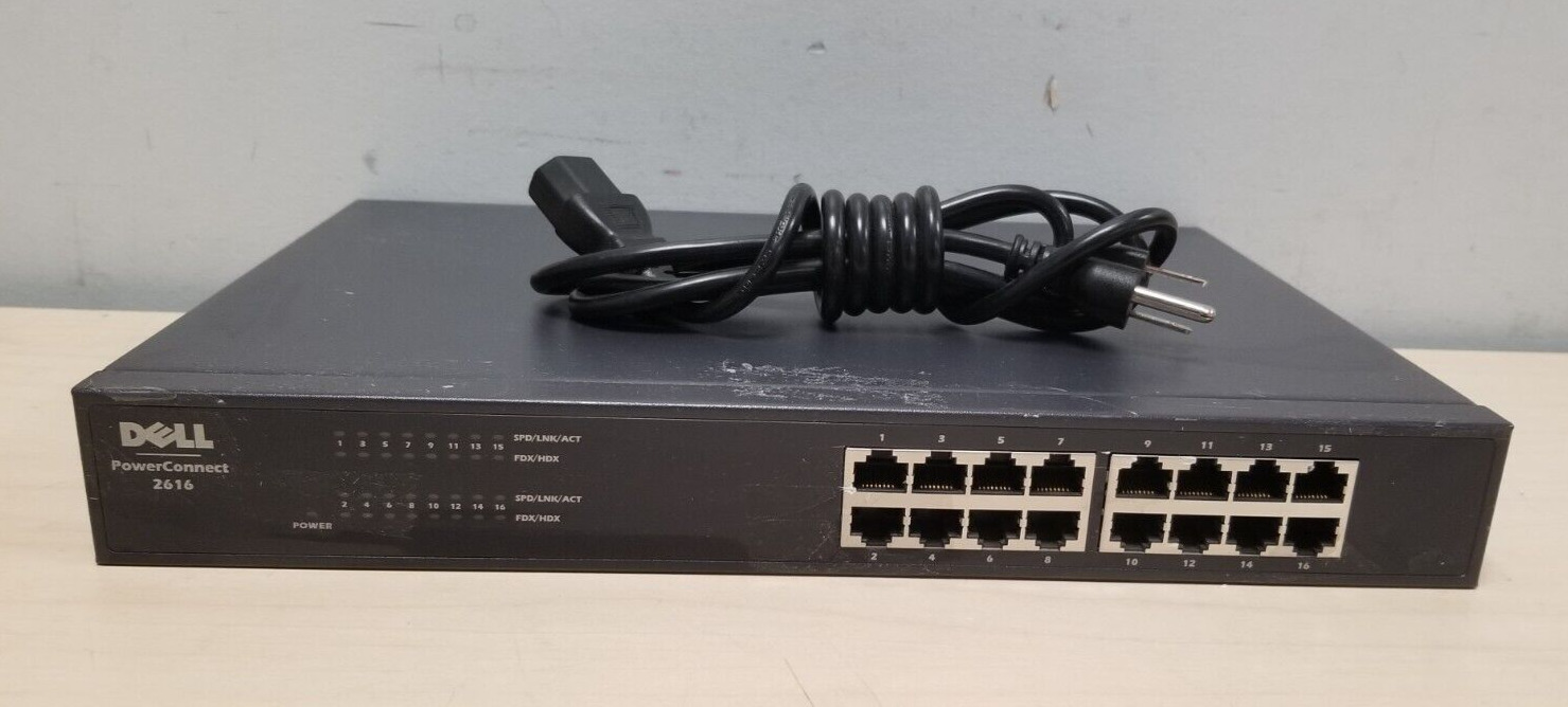 Dell PowerConnect 2616 16 Port NO RACK EARS #B238