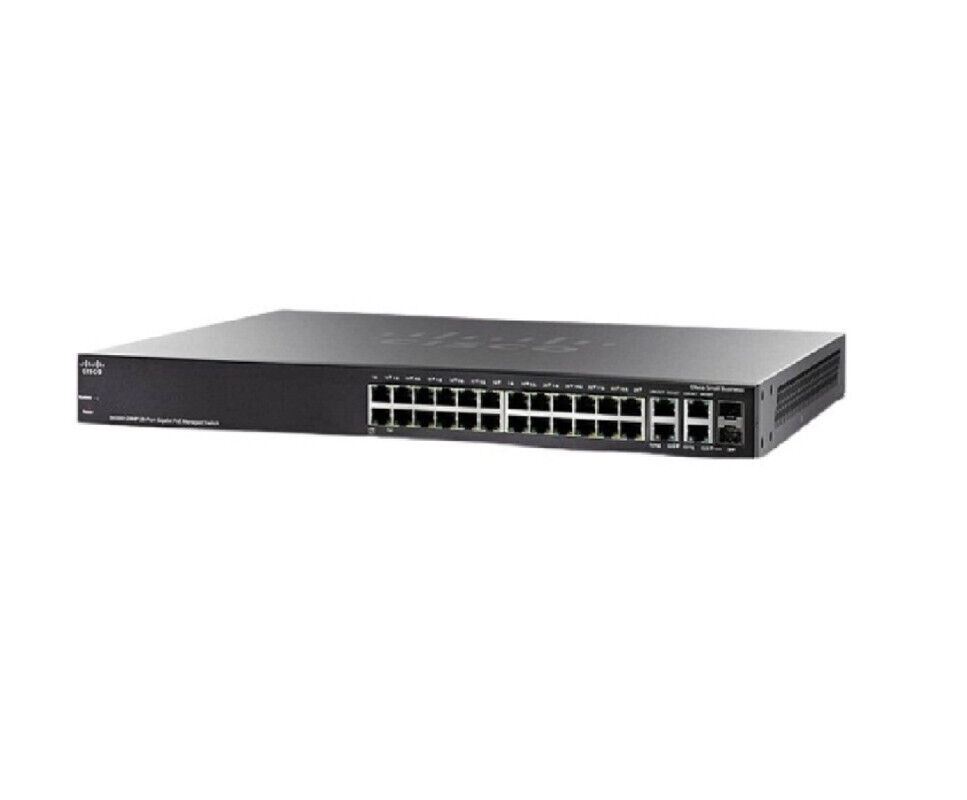 Cisco SG300-28MP-K9 Small Business 28 Ports PoE+ Layer 3 Switch  1 Year Warranty